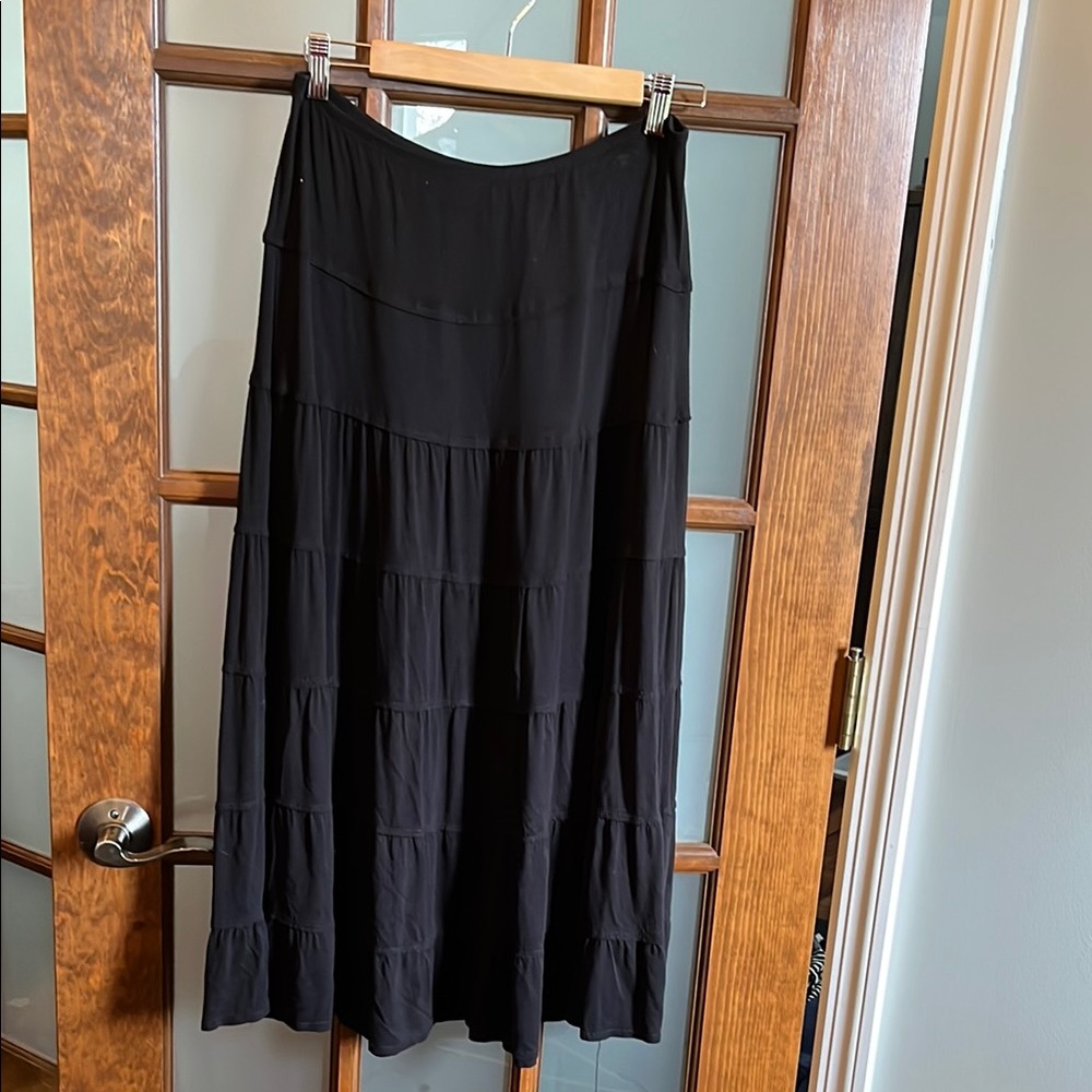 Elegant Black Maxi Skirt